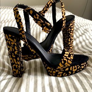 Cheetah Print Chunky Heels